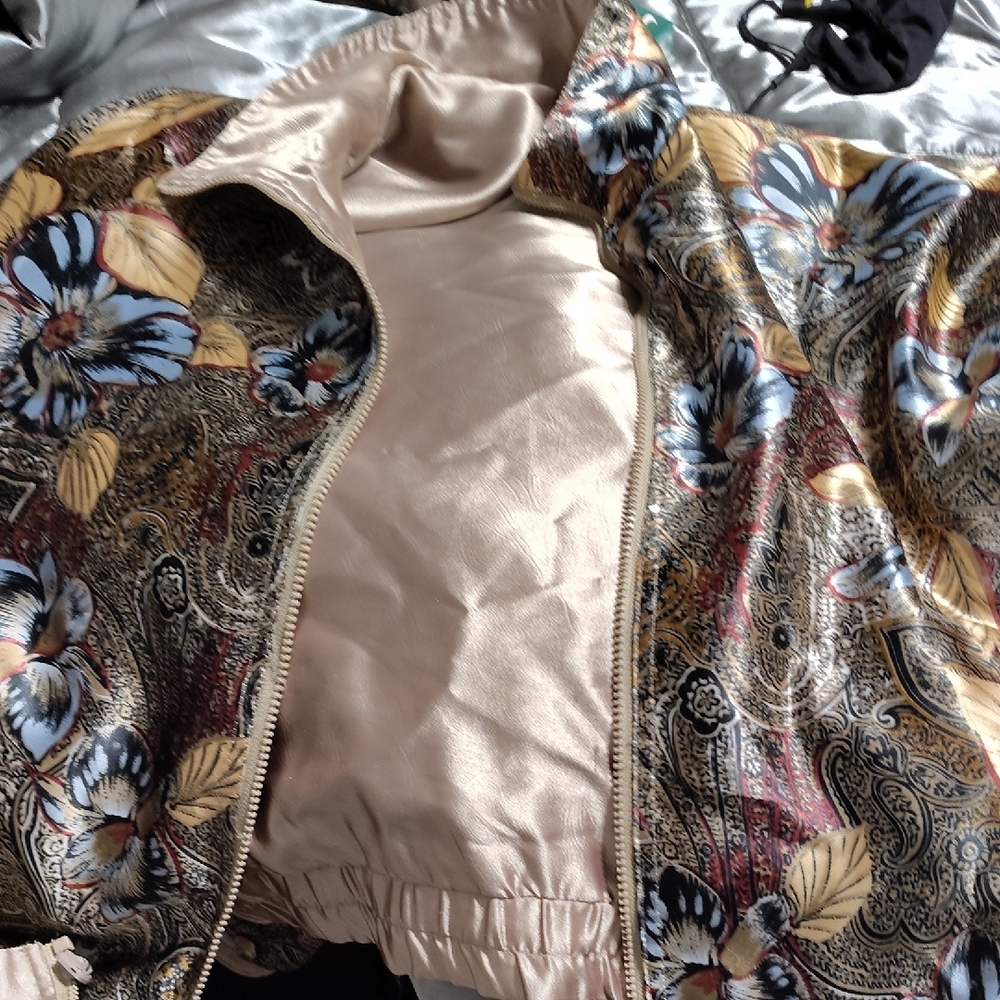 Floral Patterned Women's Jacket